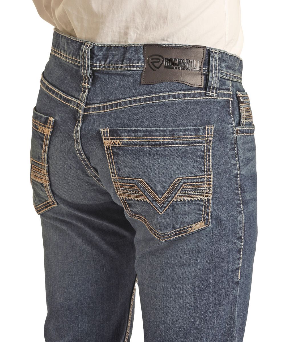 Rock & Roll Cowboy Men's Slim Straight Jean