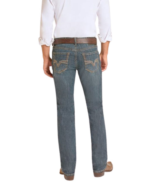 Men's Slim Straight Jean In A Dark Vintage Wash