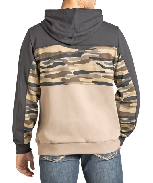 Rock & Roll Cowboy Men's Camo Block Hoodie
