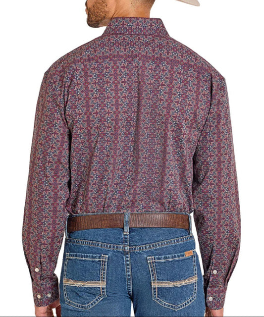 Rock & Roll Cowboy Men's ReFlex Button Down Shirt