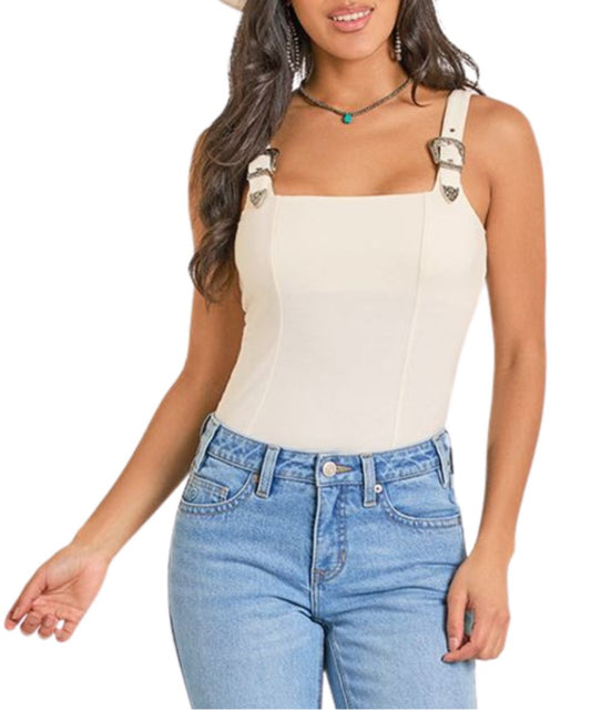 Rock & Roll Cowgirl Women's Buckle Tank Top