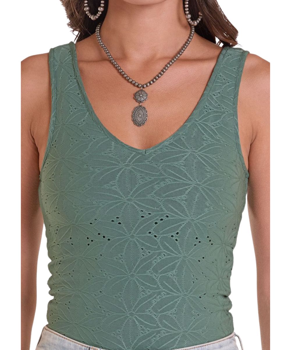 Rock & Roll Cowgirl Women's Eyelet Tank Top