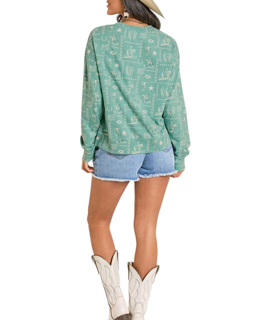 Rock & Roll Cowgirl Women's Conversational Sweatshirt