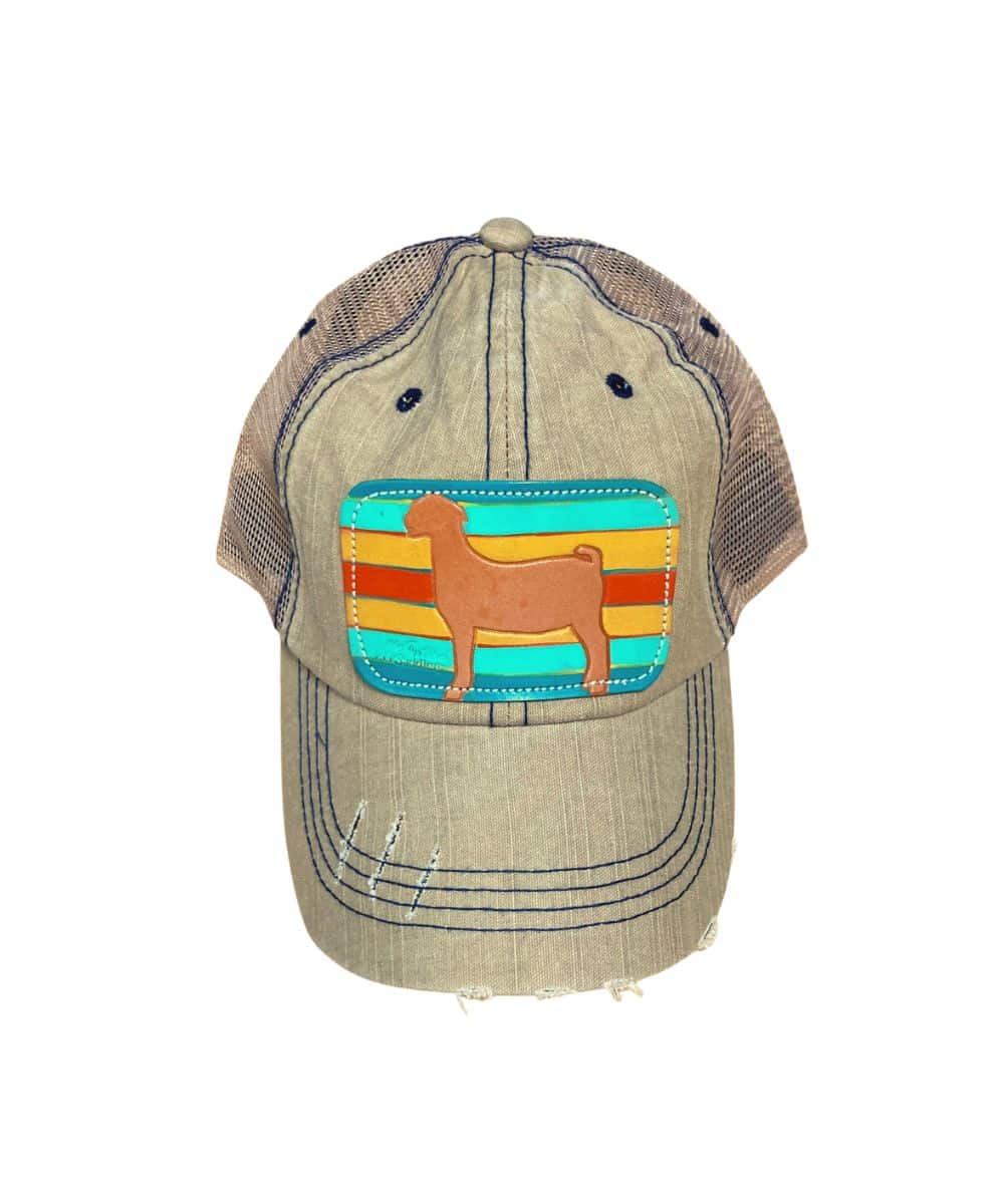 CAP-47 PAINTED BKD GOAT ! desc : ! caption :