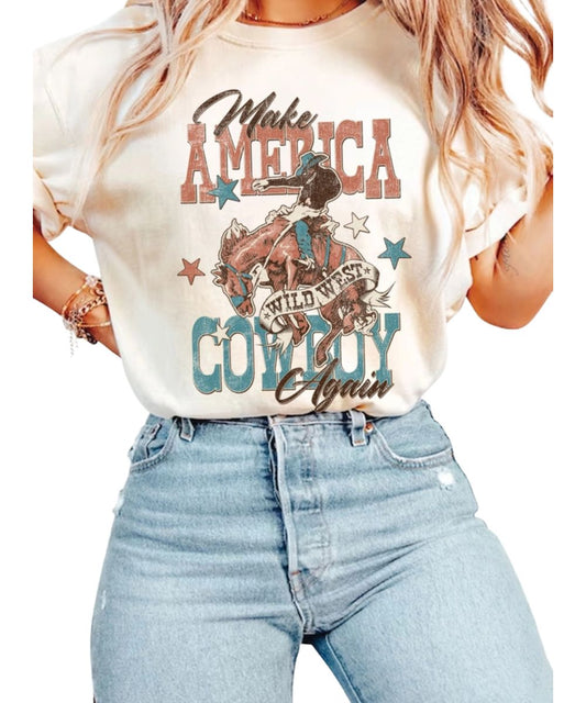 Rustee Women's Make America Cowboy Again Tee