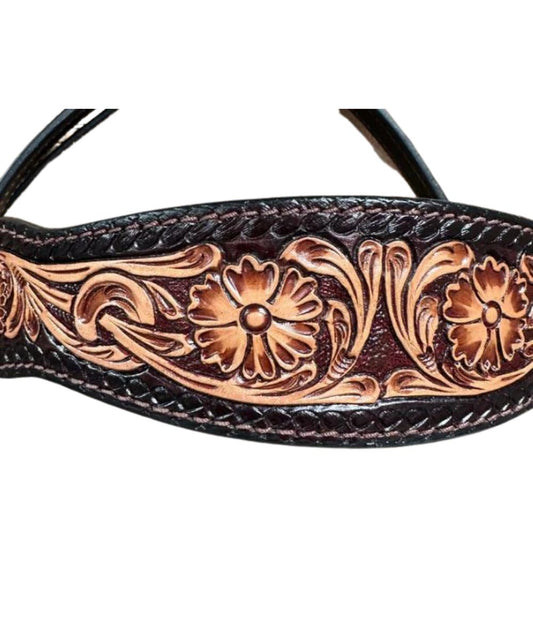Rodeo Drive Floral Browband Headstall