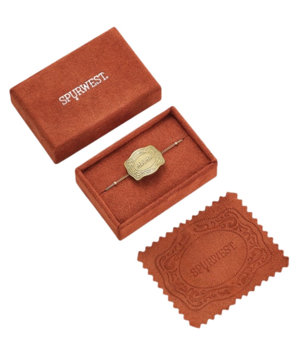Women's Gold Mama Necklace In Jewelry Box