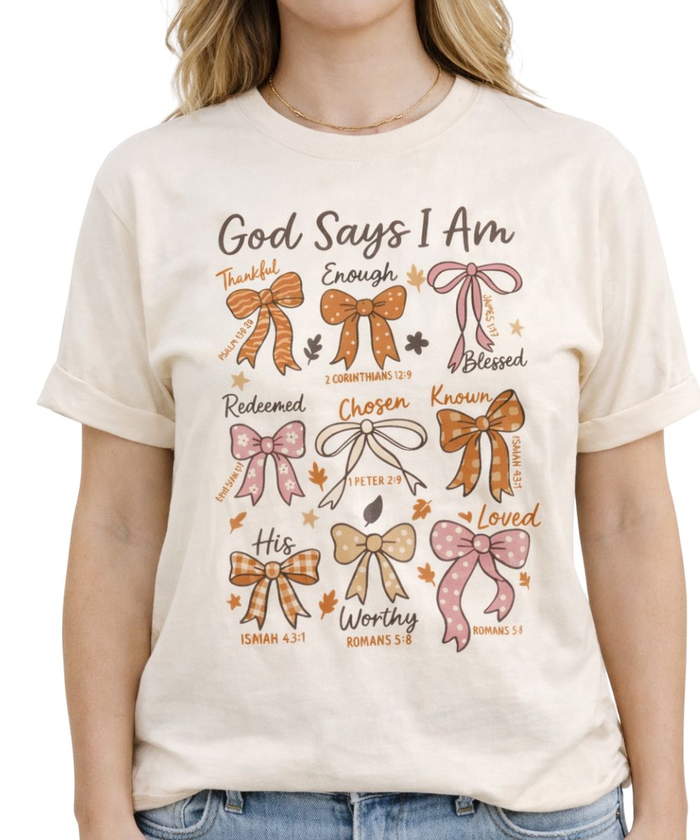 NVC Women's God Says I Am Tee