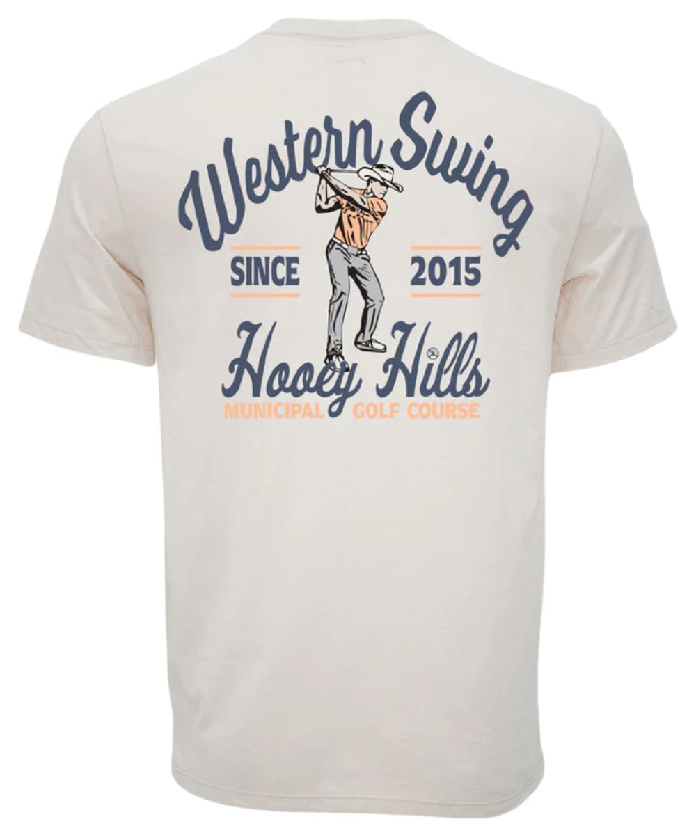 Hooey Men's Cowboy Swing Cream Tee