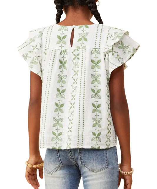 Hayden LA Girls' Botanical Blouse