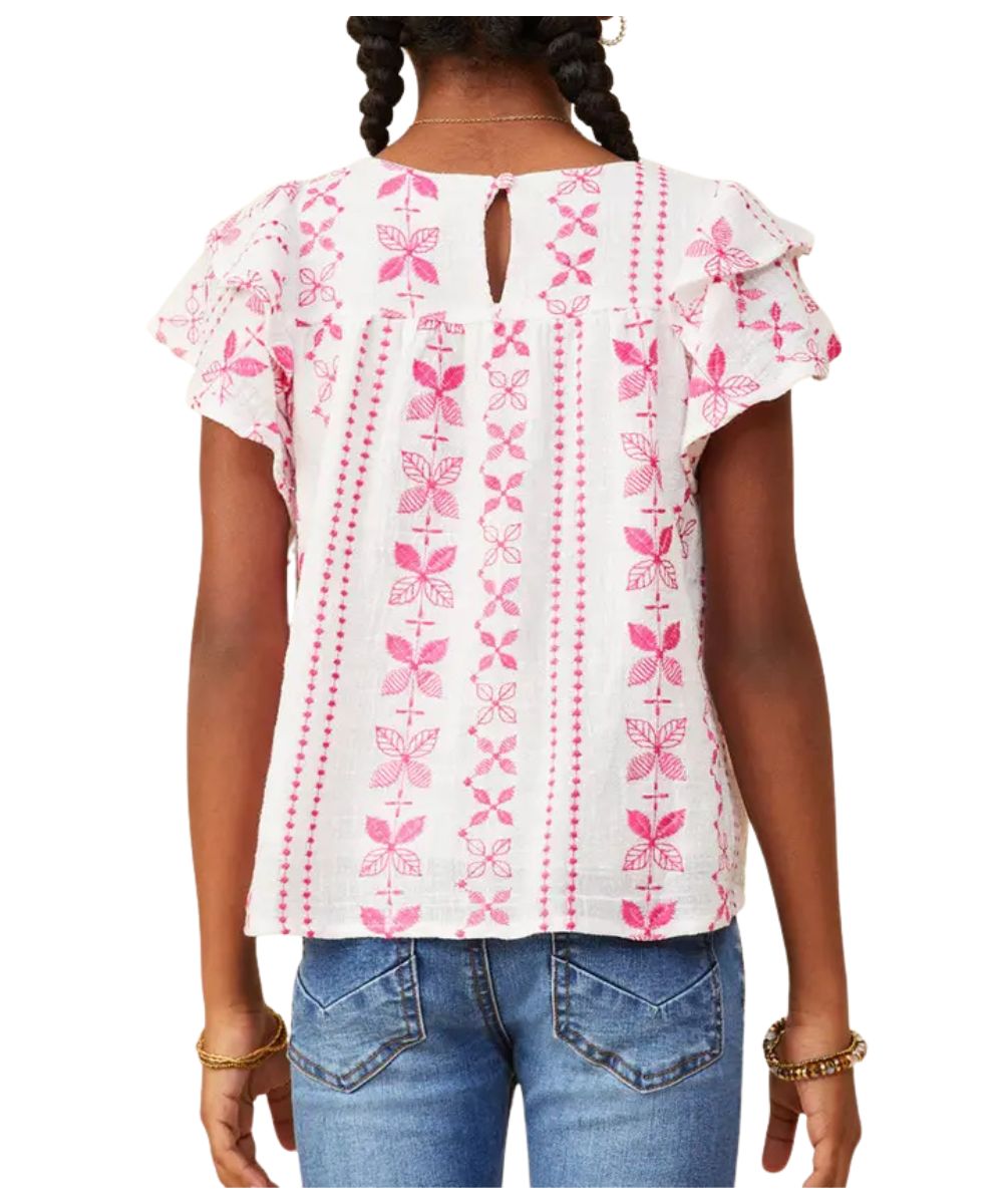 Hayden LA Girls' Botanical Blouse