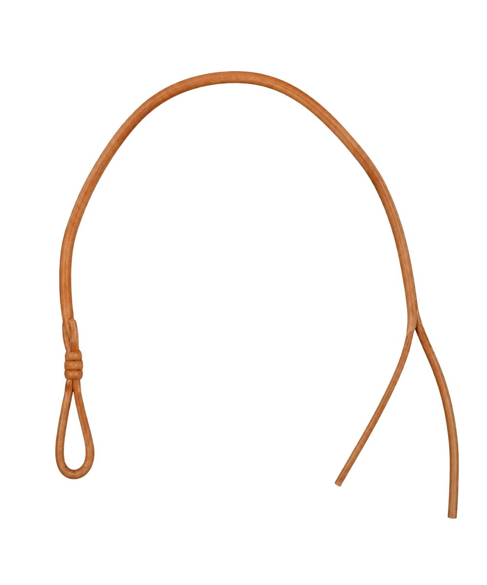 Hermann Oak Leather Over & Under Whip For Barrel Racing