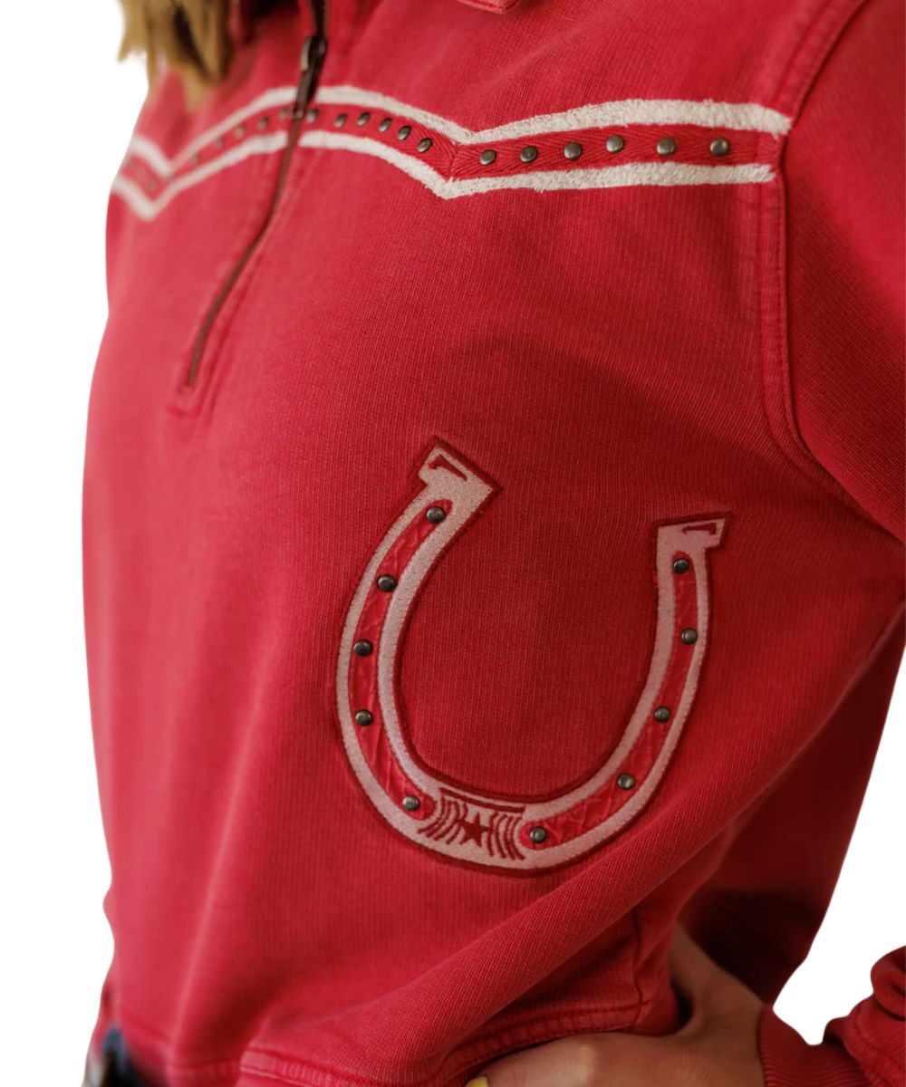 Howdy Hanny Women's 1/4 Zip Pullover