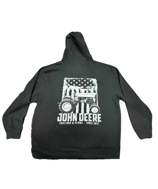John Deere Men's Pullover Flag Hoodie