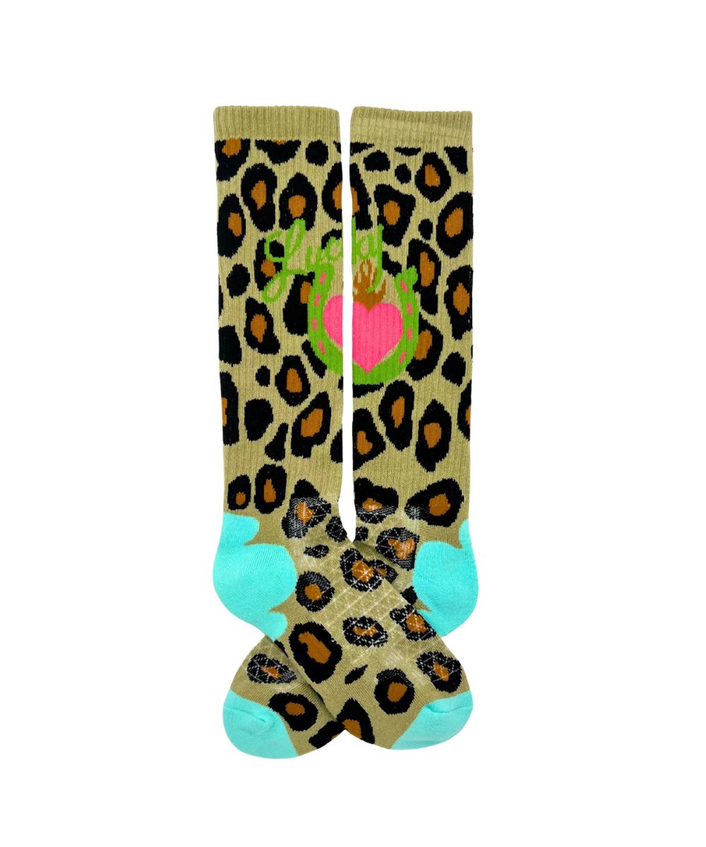 Lucky Chuck Lucky Leopard Diva Performance Socks