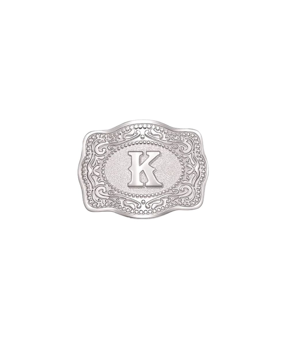 SpurWest K Initial Mini Belt Buckle Hatpin