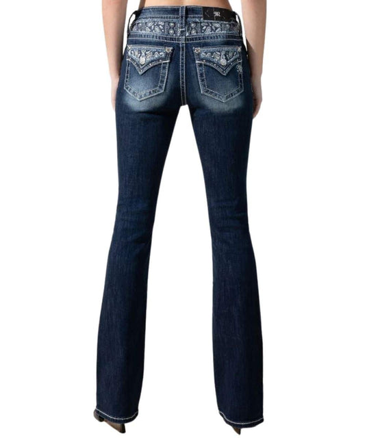 Miss Me Women's Paisley On Me Boot Cut Jean