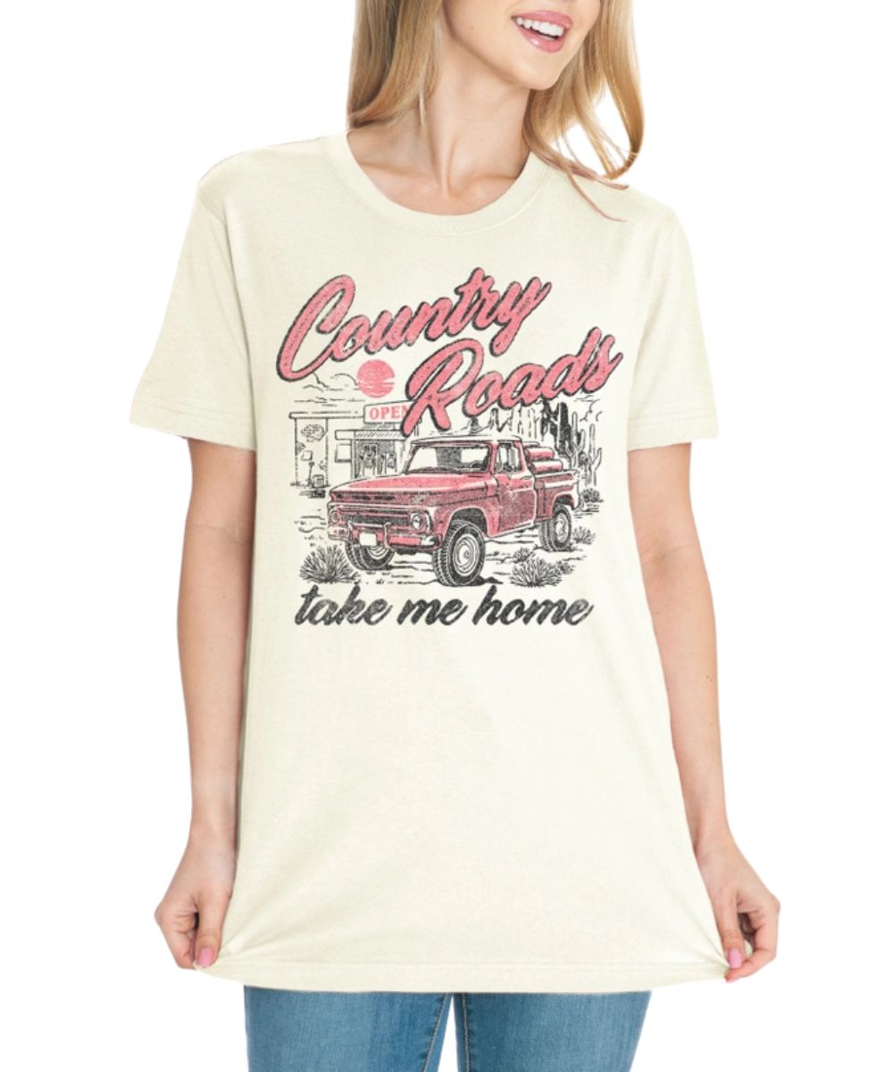 Amused By Blue Women's Country Roads Tee