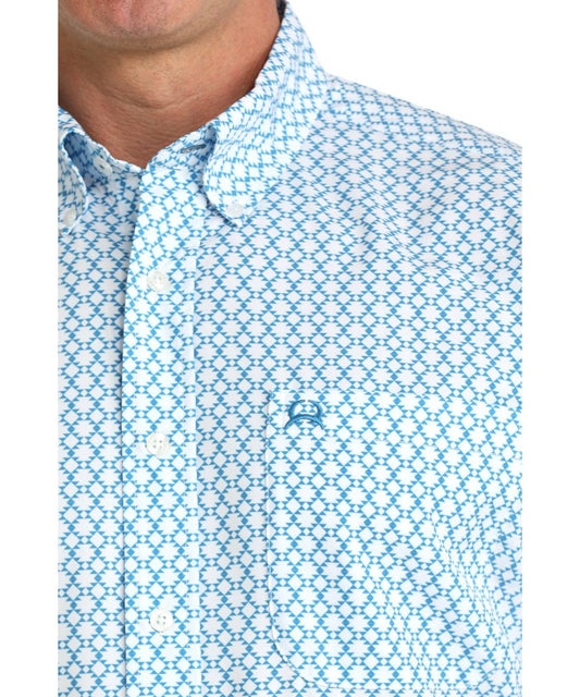 Single Open Chest Pocket And Button Down Collar