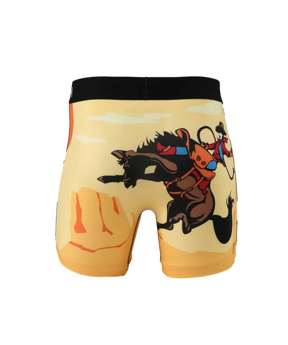 Back view of the men's 6" cowboy boxer brief