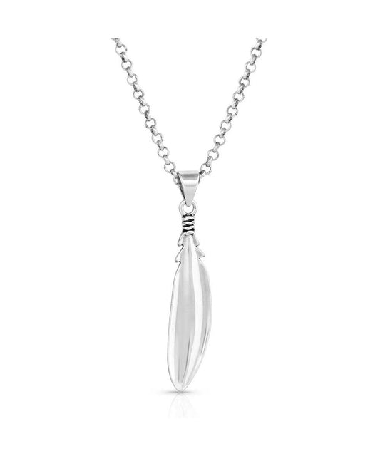 Montana Silversmiths Women's Solo Flight Feather Necklace