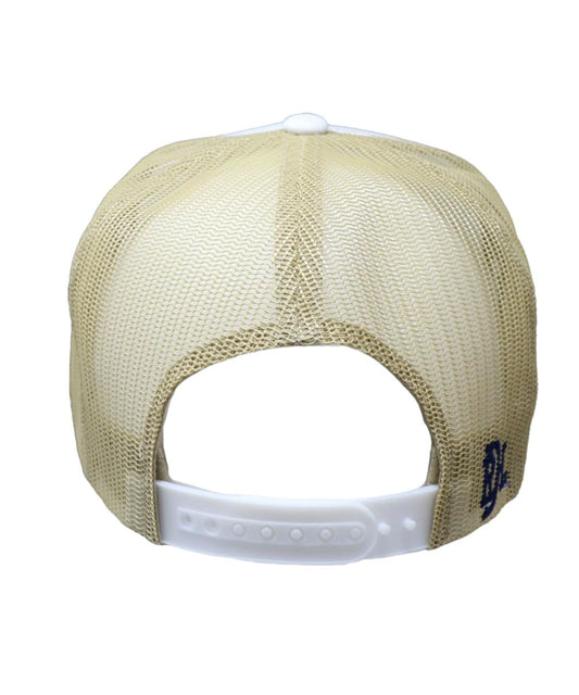 Back view of the neon cowboy cap featuring an adjustable snapback closure
