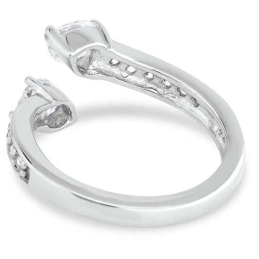 Montana Silversmiths Women's Spooning Hearts Ring