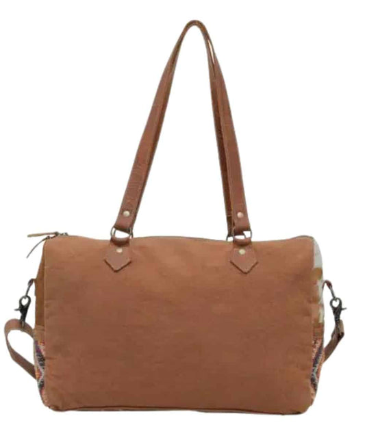 Myra Bags Women's Brown Splash Mini Duffle Bag