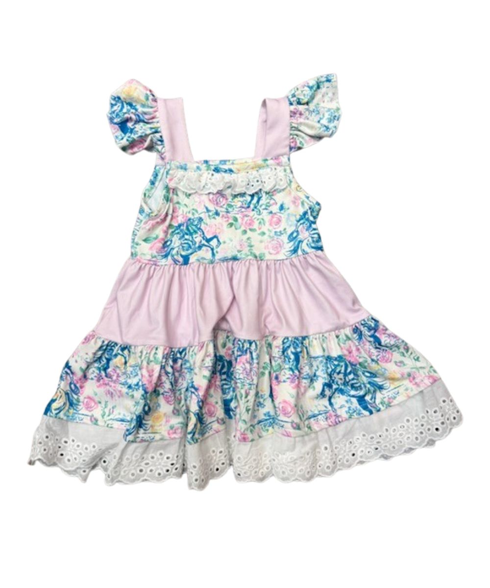 Shea Baby Little Girls' Floral Frontier Dress