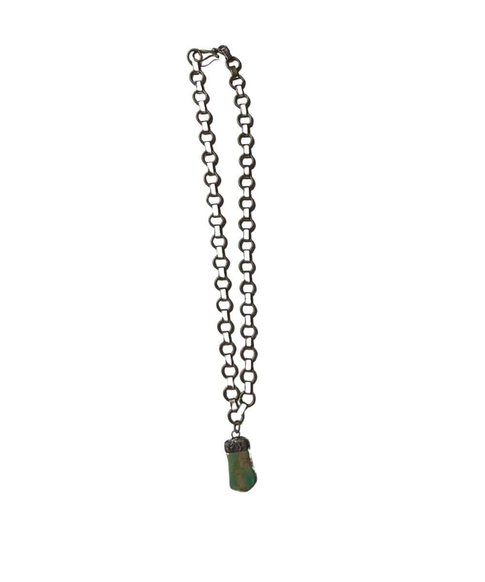 A Rare Bird Women's Green Slab Necklace