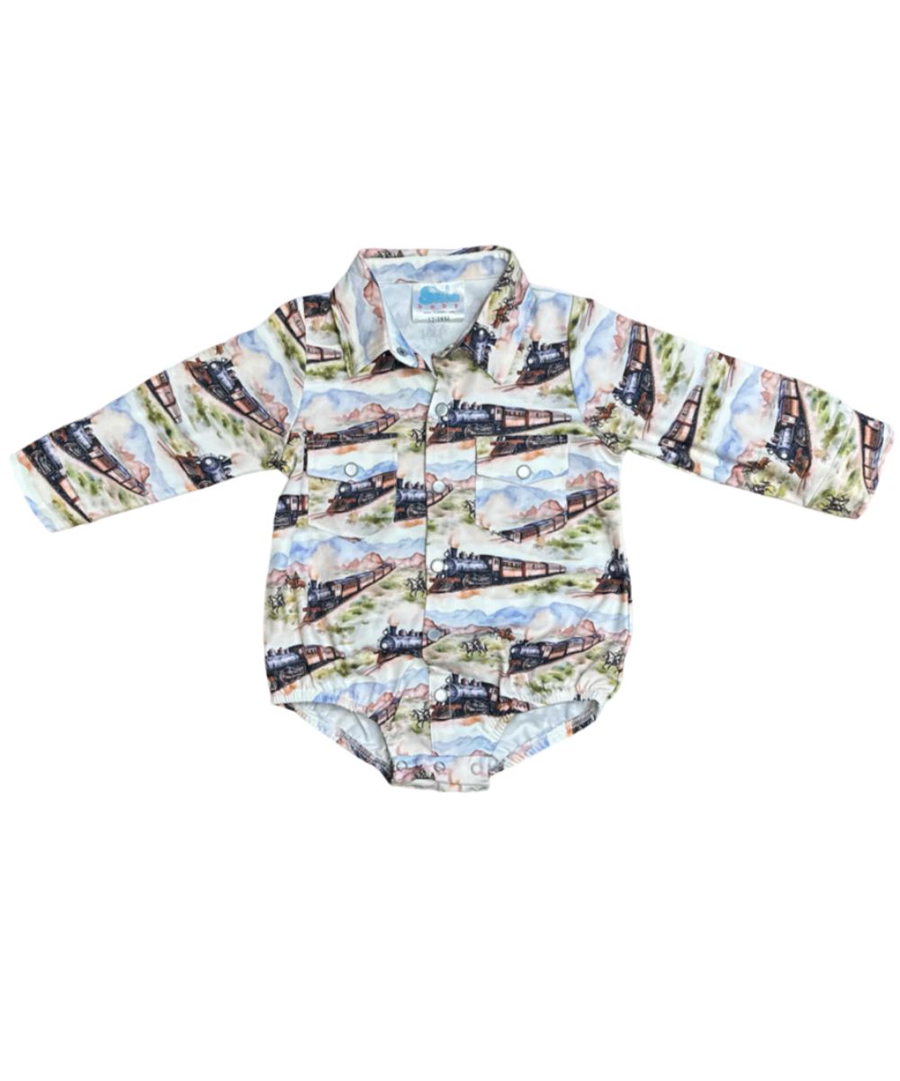 Shea Baby Infant Pearl Snap Onesie