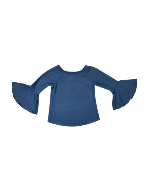 Shea Baby Little Girls' Denim Bell Shirt