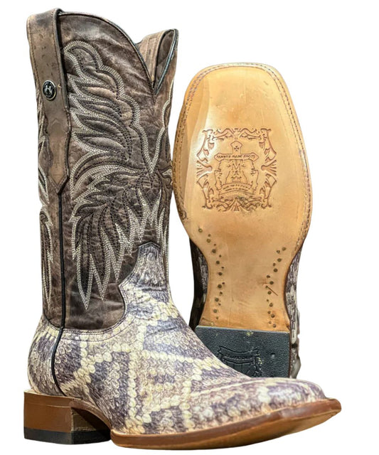 Leather Outsole And Square Toe Dress Boot