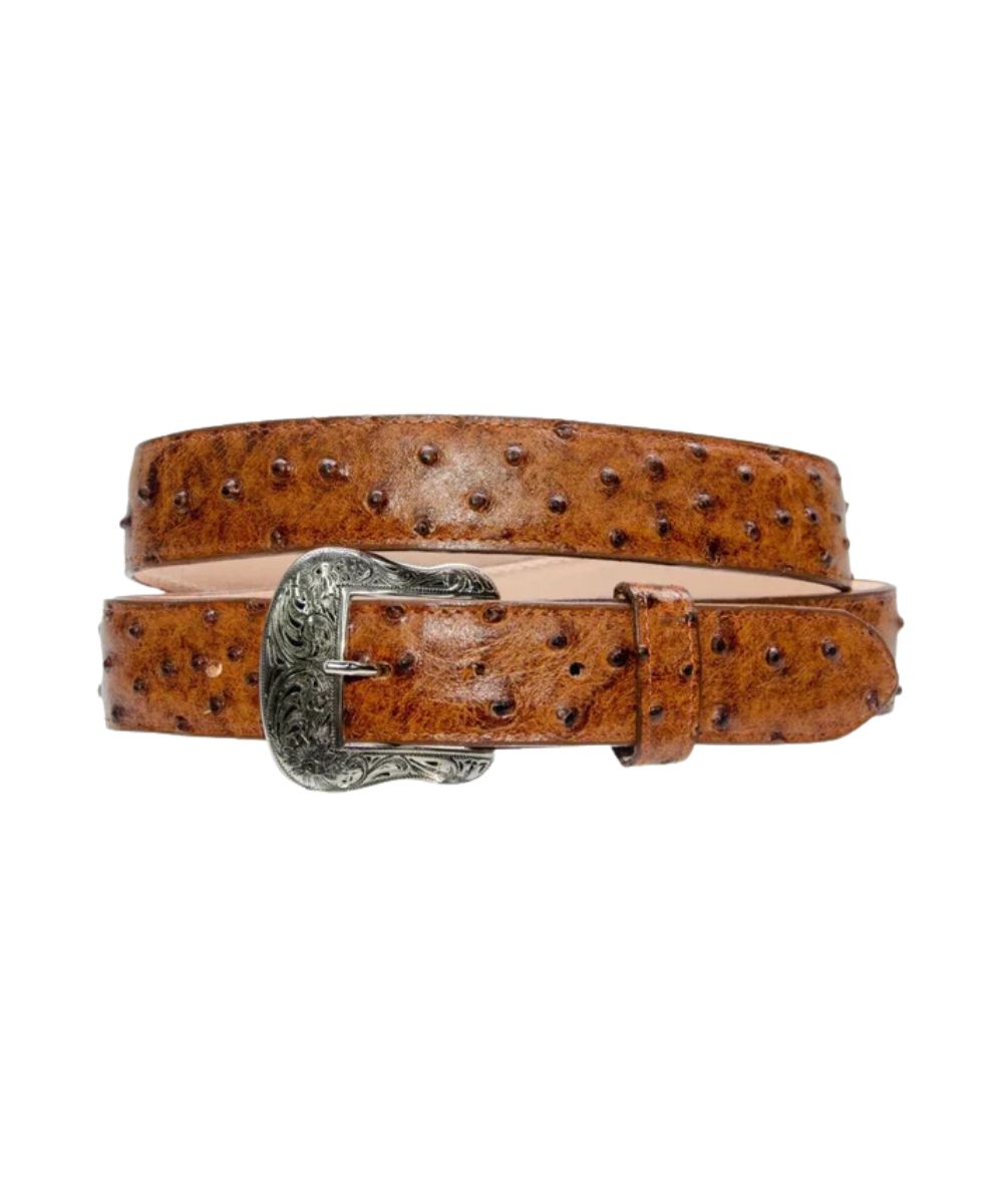 Tanner Mark Men's Ostrich Belt