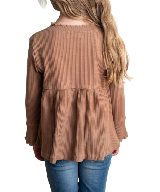Oopsie Daisy Girls' Ribbed Blouse