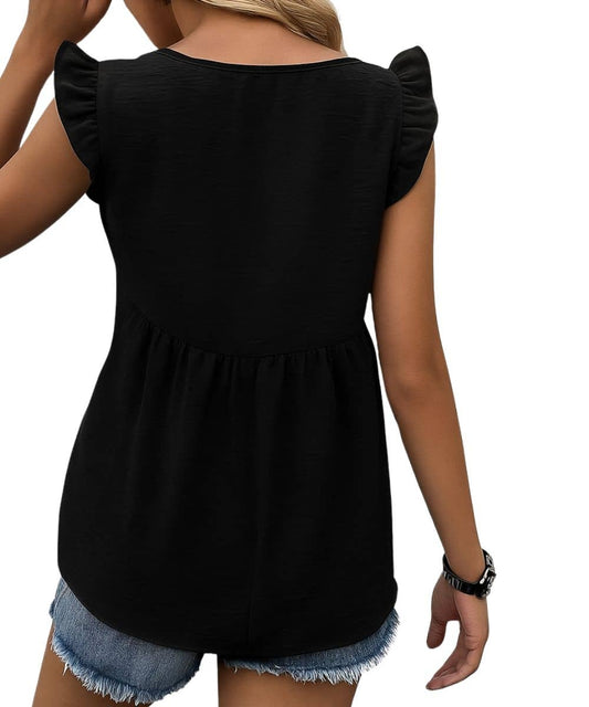 Miss Sparkling Women's Babydoll Blouse