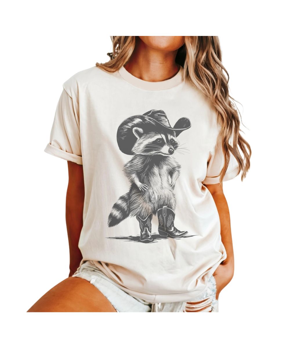 NVC Women's Western Raccoon Tee