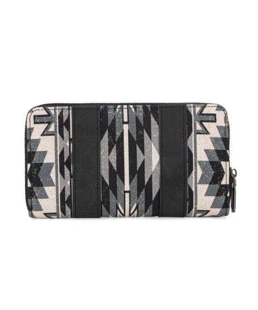 Montana West Women's Wrangler Black Southwest Wallet