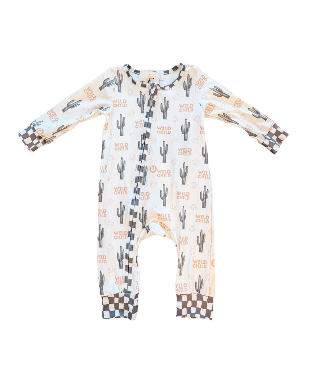 The Wellington Co Infant TwoCan Wild Child Romper