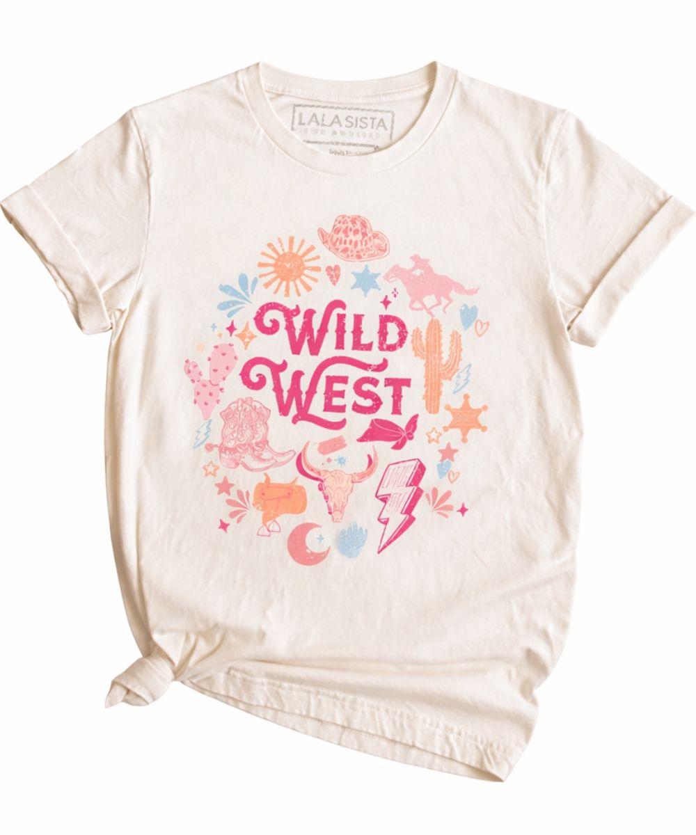 LaLaSista Women's Wild West Western Tee