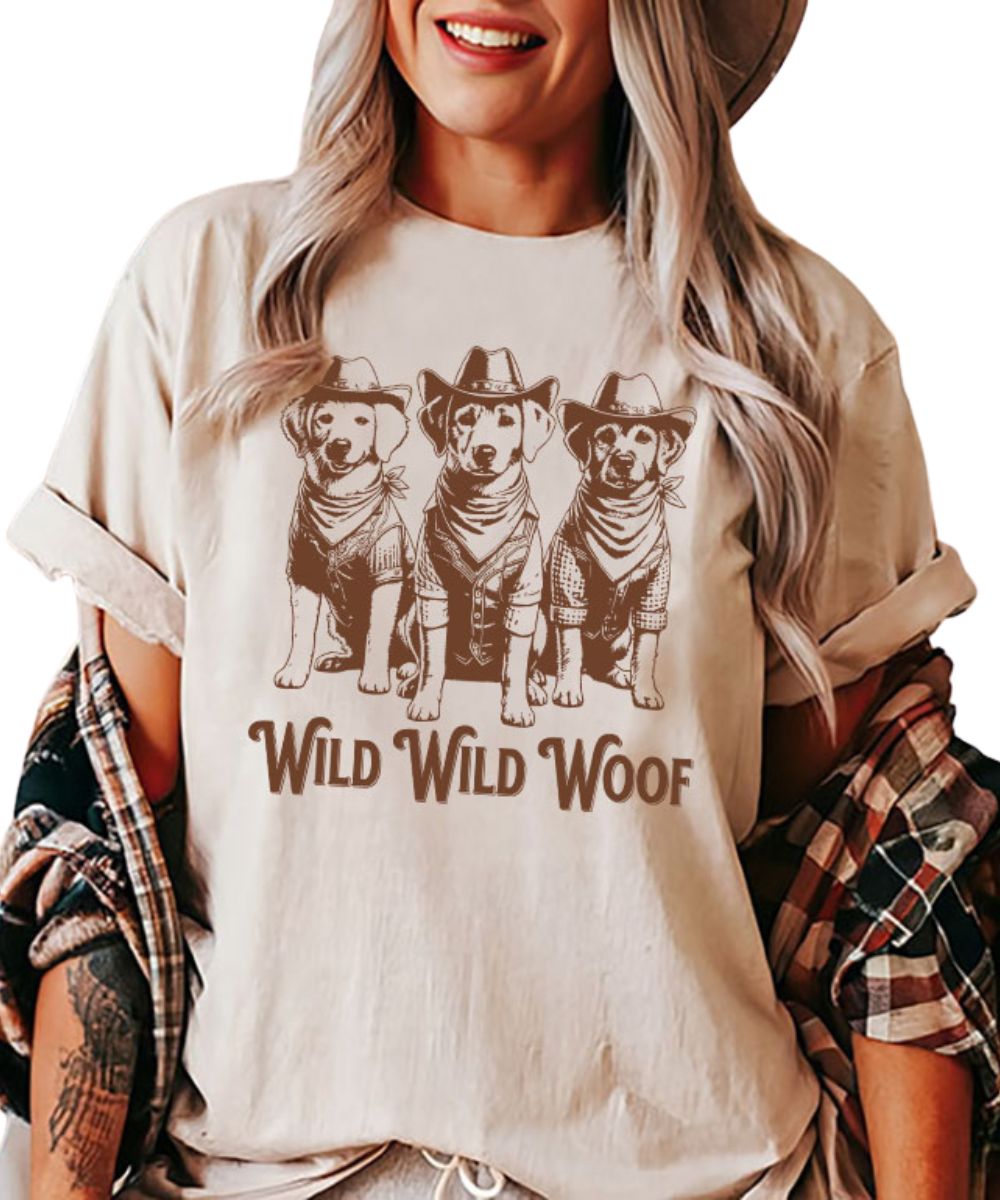 LaLaSista Women's Wild Wild Woof Tee