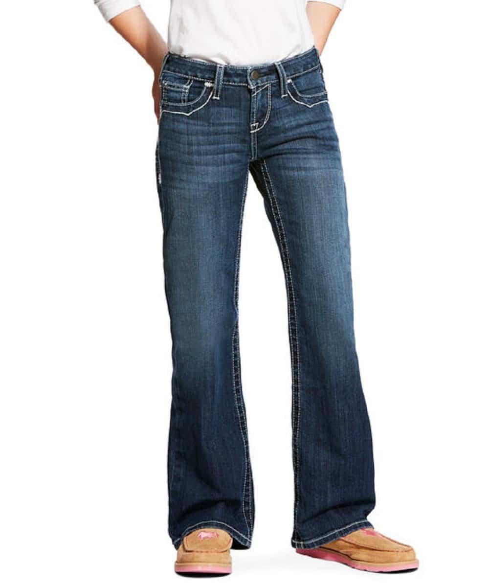 Ariat Girls' Entwined Boot Cut Jean- Style #10025984-DRESDEN ! desc : ! caption :