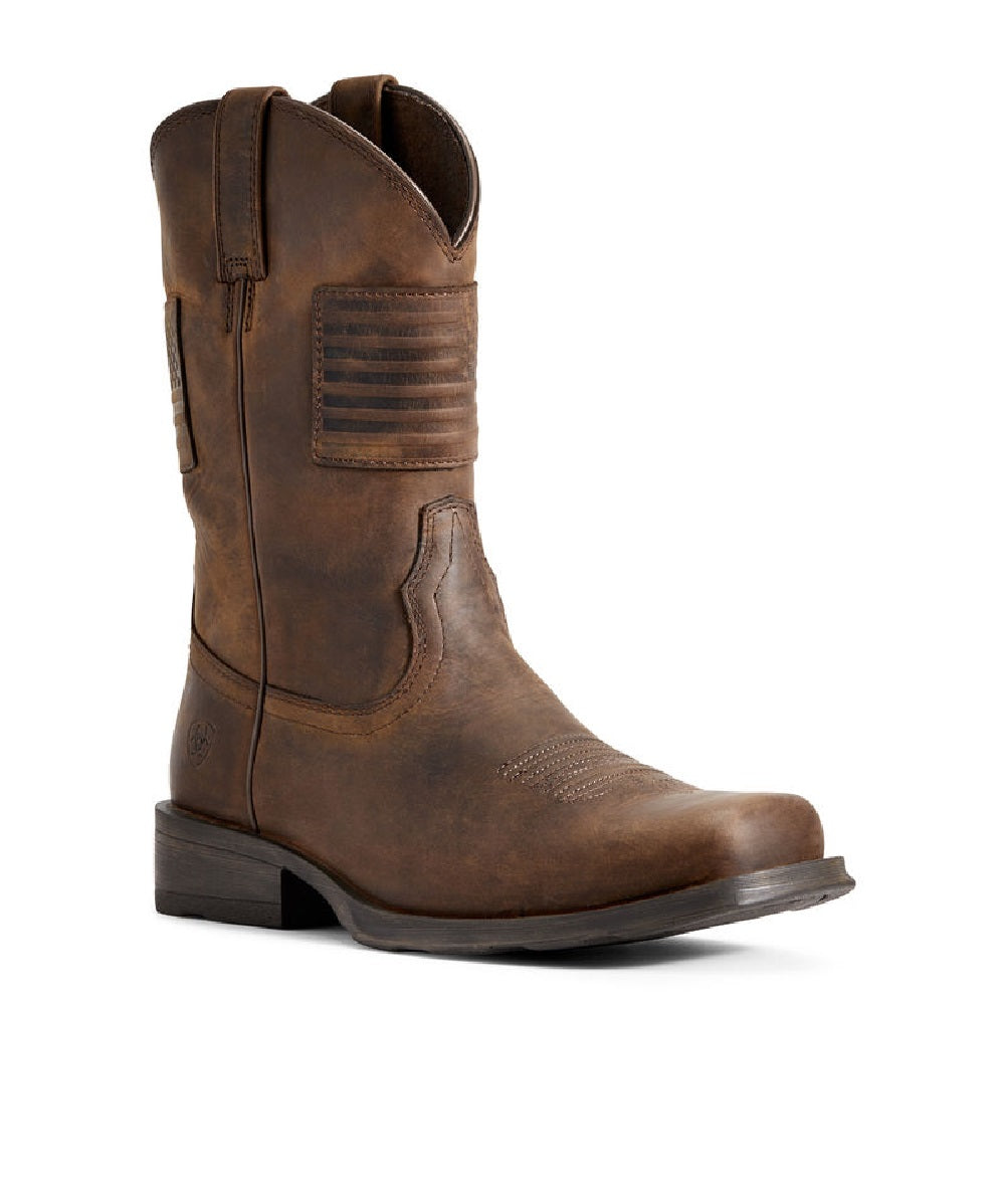 Ariat Men's Rambler Patriot Western Boot- Style #10029692 ! desc : ! caption :