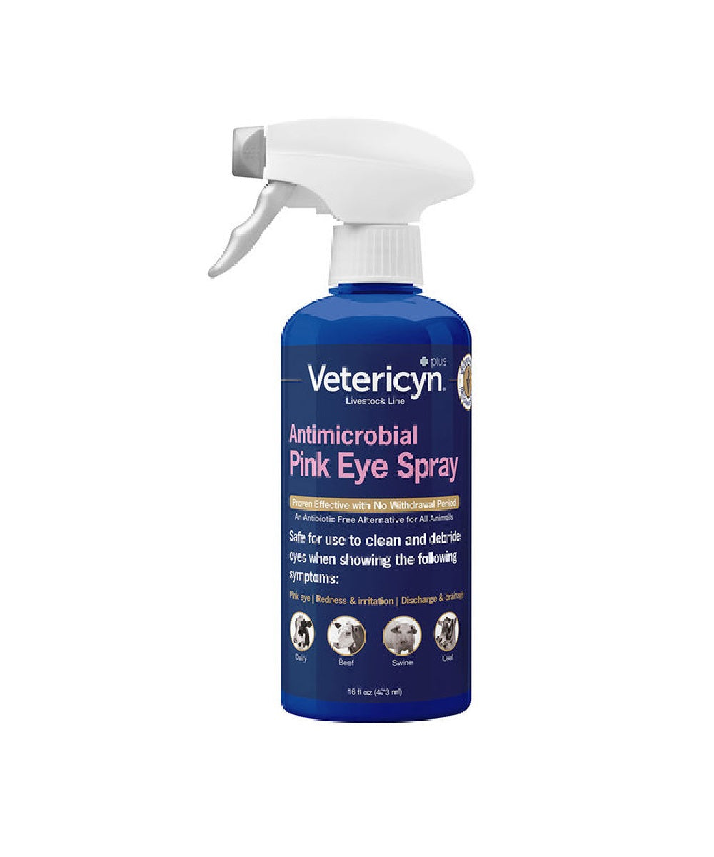 Vetericyn Plus Antimicrobial Pink Eye Spray 16 Fluid Ounces- Style #13889-1 ! desc : ! caption :