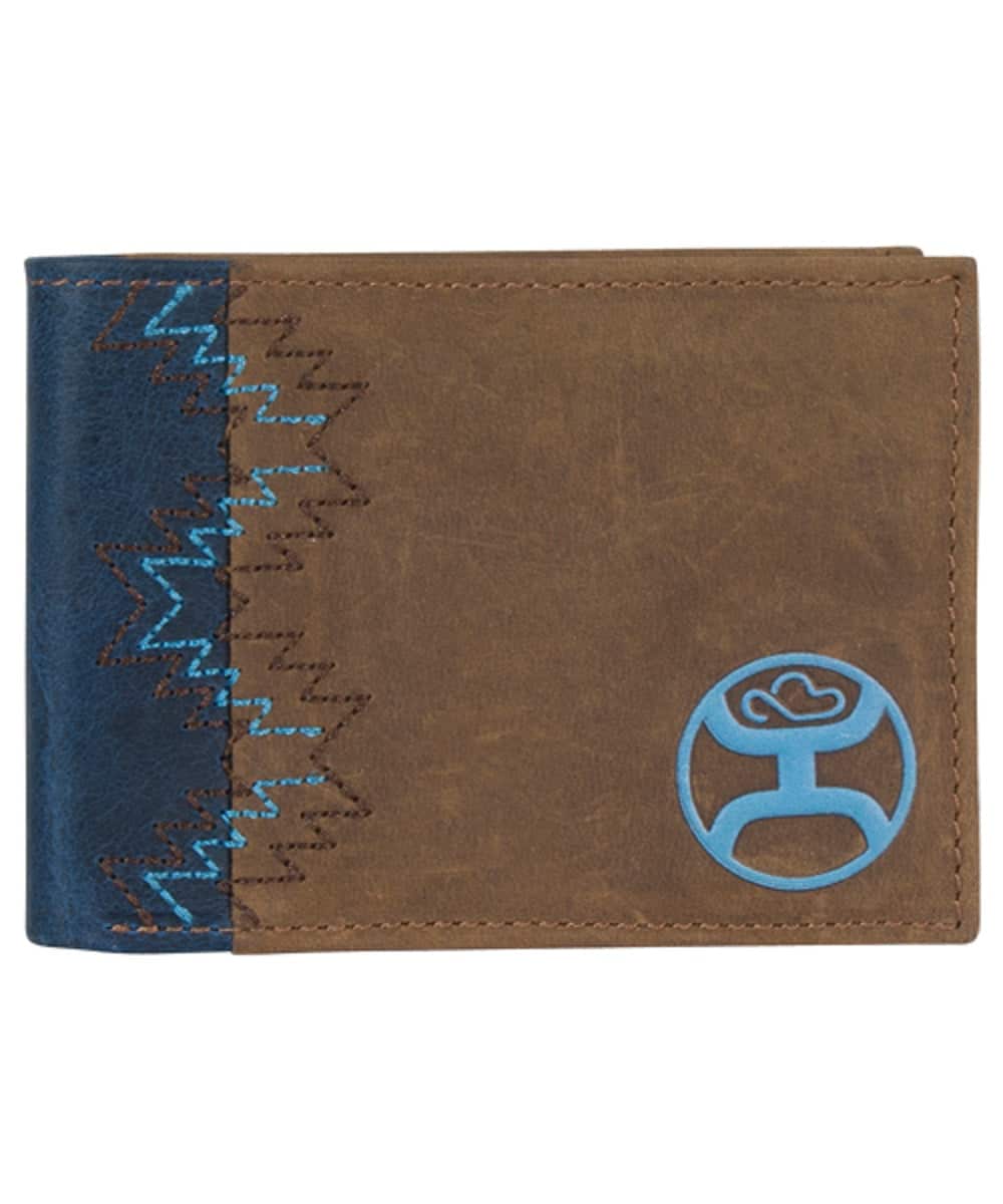 Trenditions Brown And Navy Hooey Bifold Wallet- Style #1989161W4 ! desc : ! caption :