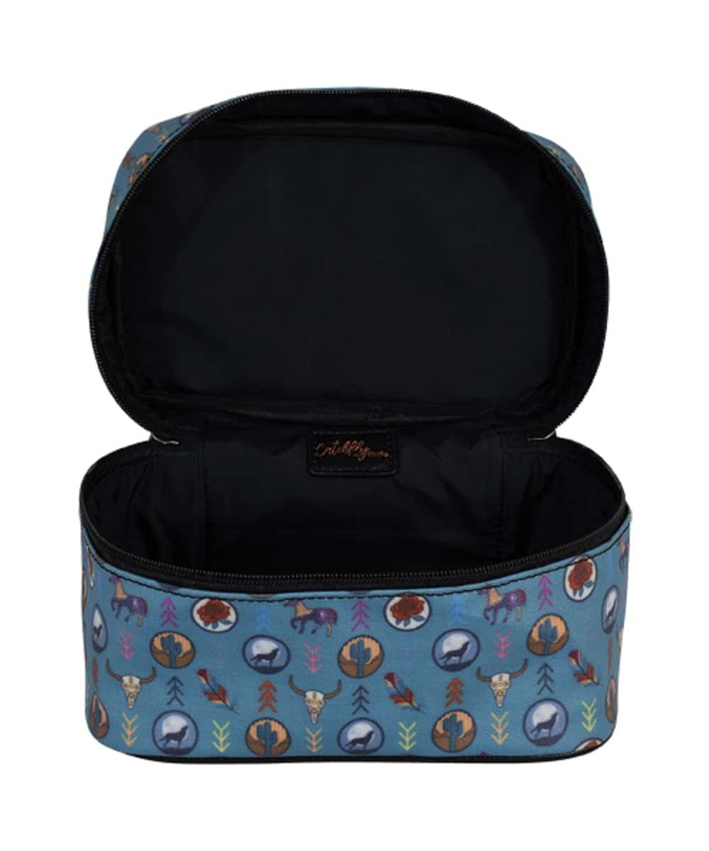 Trenditions Women's Catchfly Western Print Train Case- Style #2190744GRN ! desc : ! caption :