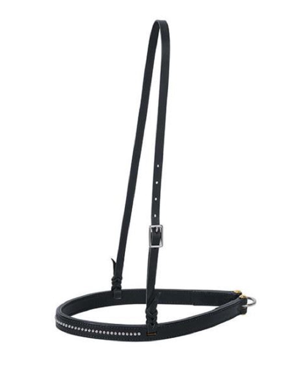 Weaver Leather Back In Black Noseband- Style #30-0587-BK ! desc : ! caption :
