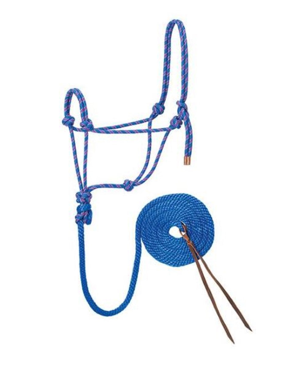 Weaver Leather Diamond Braid Reflective Rope Halter And Lead- Style #35-7804-H2 ! desc : ! caption :