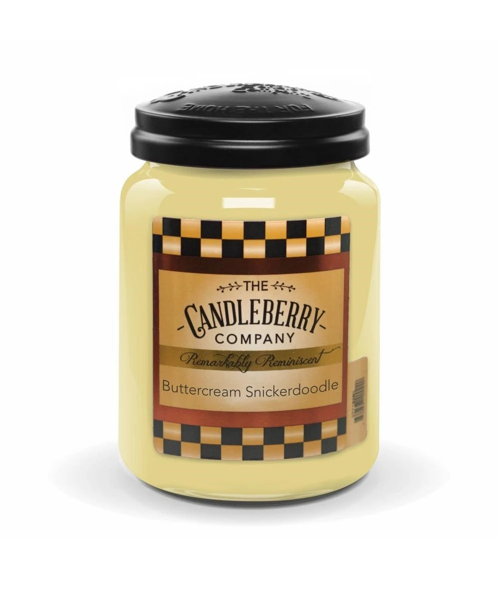 Candleberry Buttercream Snickerdoodle Large Scented Candle Jar- Style #40163 ! desc : ! caption :