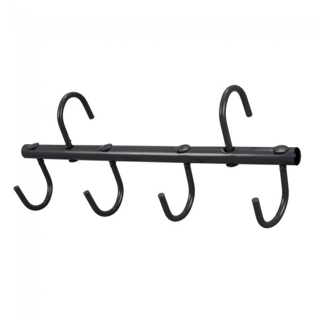 TOUGH-1 FOUR PRONG HANGING TACK RACK- STYLE #72-9770 BLK - BLACK ! desc : ! caption :